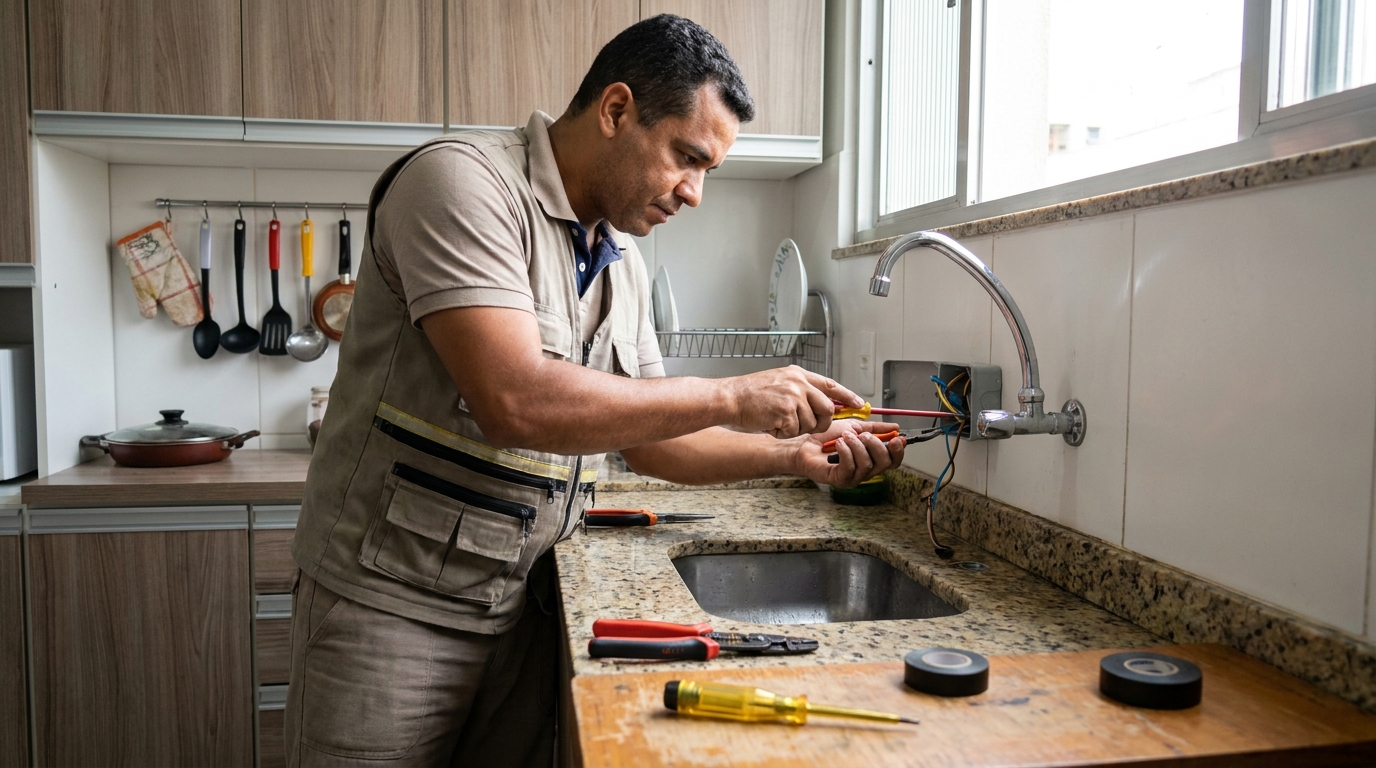 Instalação em Cozinha ou Área Gourmet em Belo Horizonte‑MG